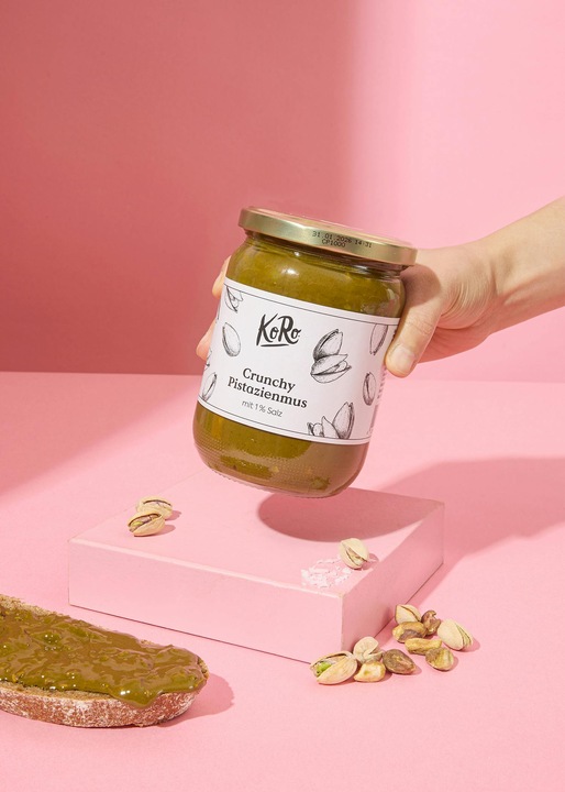 Actual product image KoRo Crunchy pistachio puree with 1 % salt (500 g)