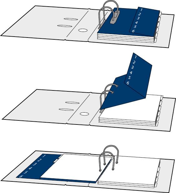 Produktbild Biella Register Karton A4 1-10, 4Loch