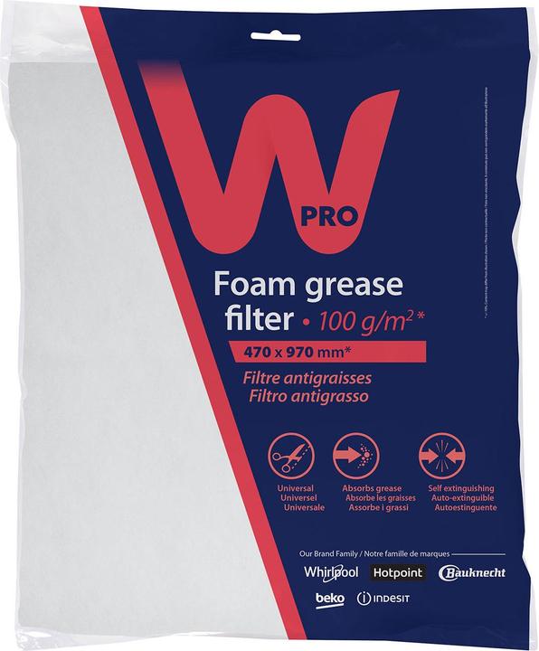 Image du produit Whirlpool WPRO Fedtfilter til Emhaette