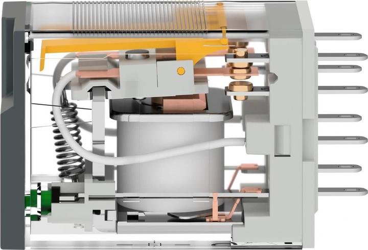 Image du produit Schneider Relais miniature, Easy Harmony RXM2L, 5A, 2W, 230V AC, avec LED RXM2LB2P7