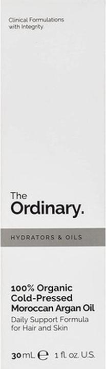 Actual product image The Ordinary 100 % Organic Cold Pressed Moroccan Argan Oil (Body oil, 30 ml)