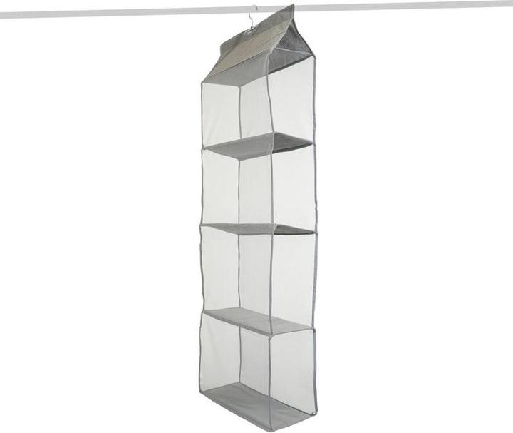 Produktbild Hermex Hängeaufbewahrung Handtaschen-Organizer zum Aufhängen 4 Fächer Grau