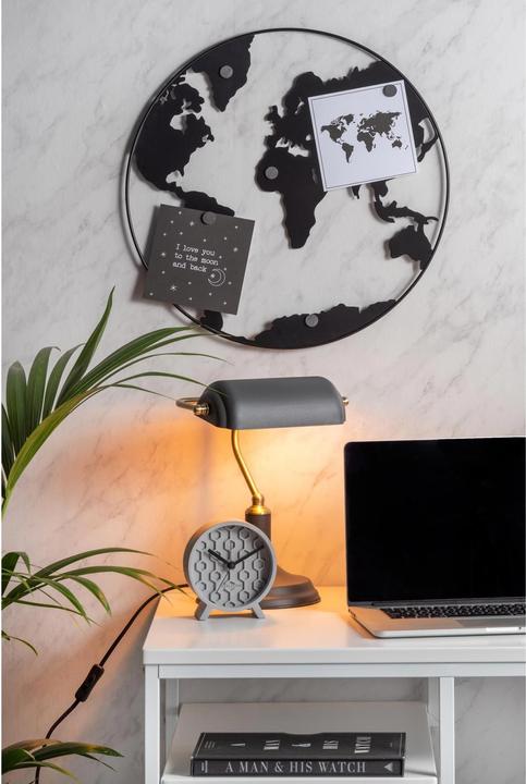 Actual product image present time World Map (1.5 x 51.5 x 51.5 cm)