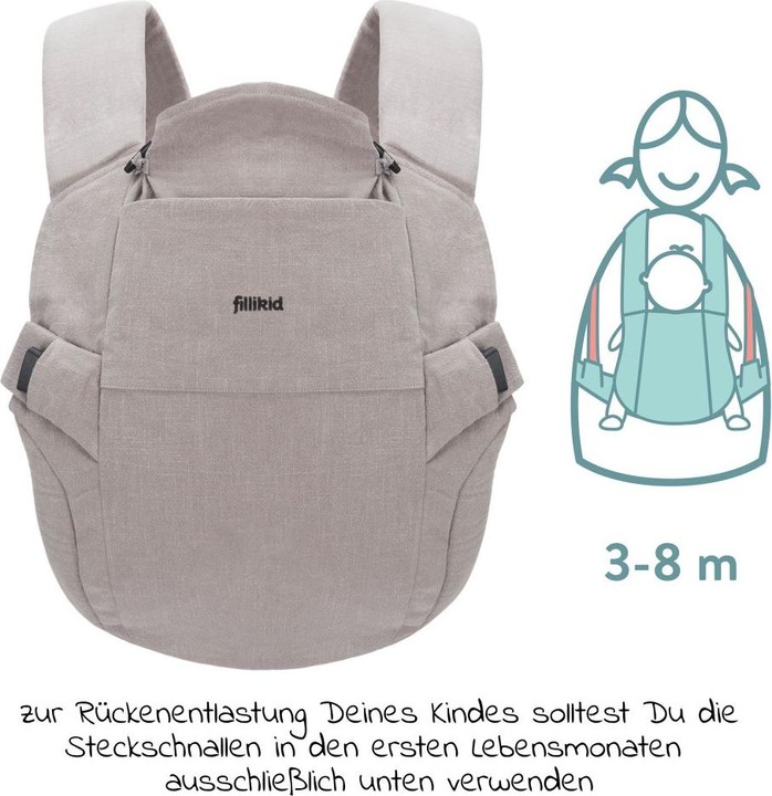 Produktbild Fillikid Babytragen & Tragetücher Babytrage Natural ab 3,5 -20 kg
