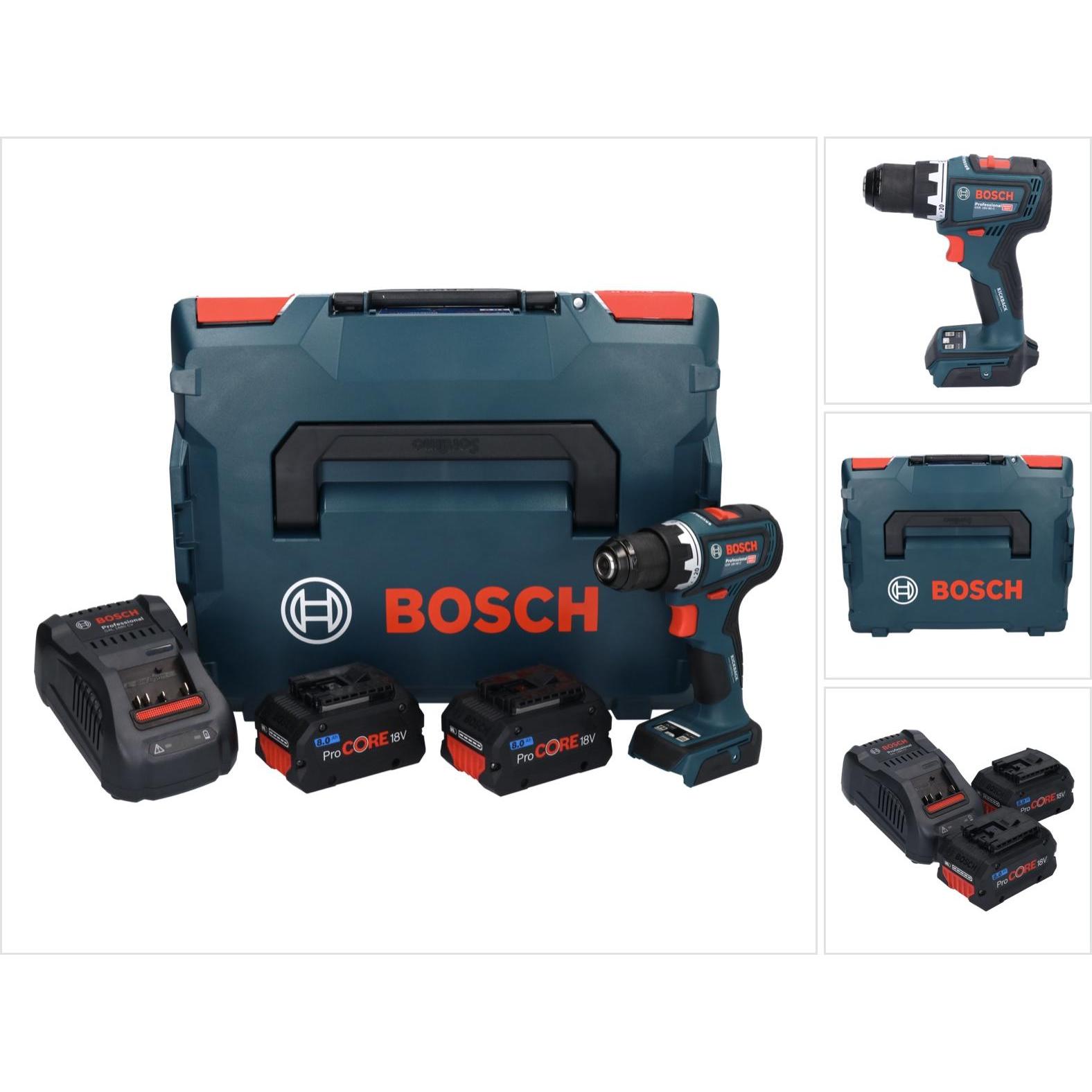 Bosch Professional, Bohrmaschine + Akkuschrauber, Bosch GSR 18V-90 C Professional Akku Bohrschrauber 18 V 64 Nm Brushles...