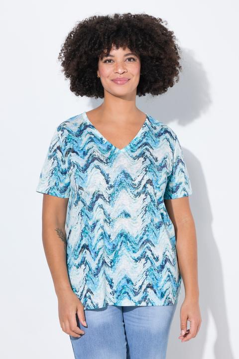 Produktbild Angel of Style T-Shirt, Wellenmuster, Glitzersteinchen (44)