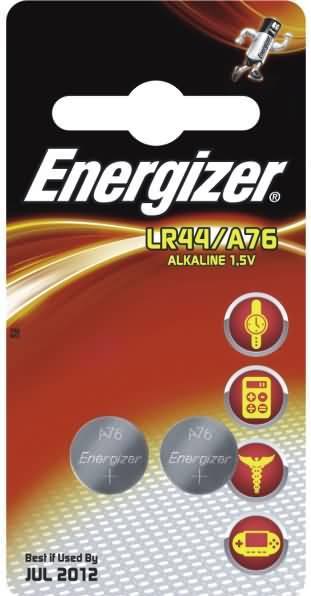 Produktbild Energizer Lr44 A76 (2 Stk., A76 / LR44 / AG13 / L1154 / LR1154 / 157, 150 mAh)