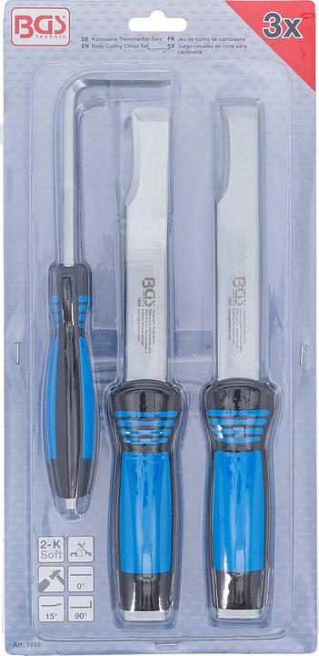 Actual product image BGS Body Cutting Chisel Set 3 pcs.
