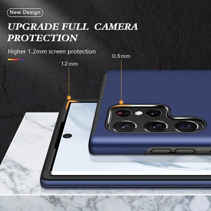 Produktbild AM-Handyzubehör Hülle mit Ring Samsung Galaxy S23 Ultra - Marineblau (Samsung Galaxy S23 Ultra)