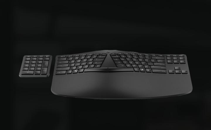 Image du produit HP 965 BLK Clavier ergonomique sans fil (Allemagne, Sans fil)