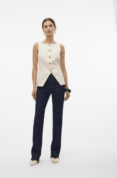 Actual product image Vero Moda VMTESSA Hohe Taille Gerade geschnitten Jeans Weit geschnitten (W33/L34)