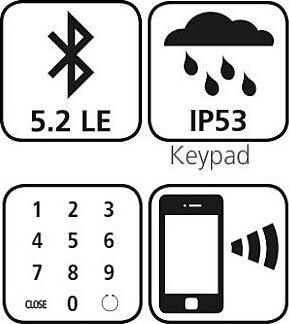Actual product image Burg Wächter Cylinder + Keypad (Bluetooth, Smartphone, Electronic numerical code)