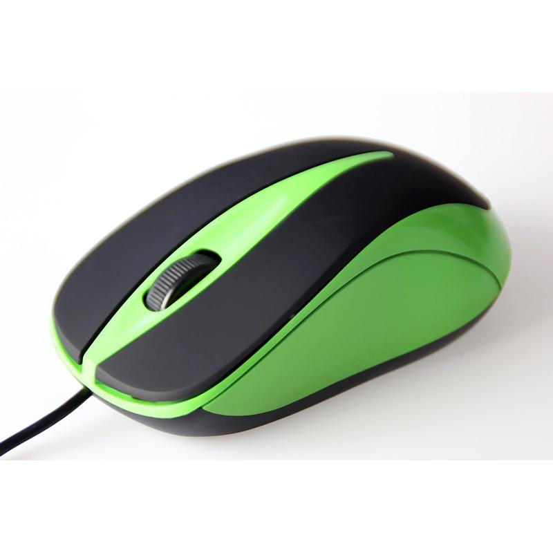 Media-Tech MT1091G Plano verde (Cablato), Mouse, Verde