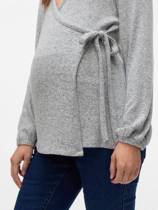 Image du produit Mamalicious Normal geschnitten V-Ausschnitt Top Bluse (XL)