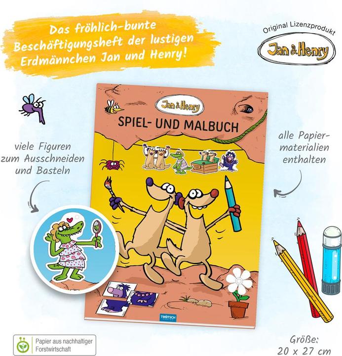 Image du produit Jan et Henry jeu et coloriage