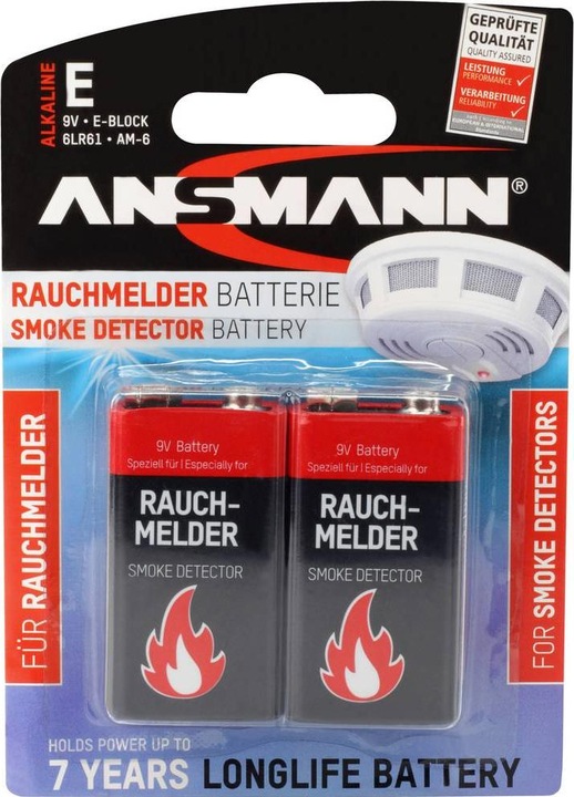 Actual product image Ansmann Battery (2 pcs., 9V Block)