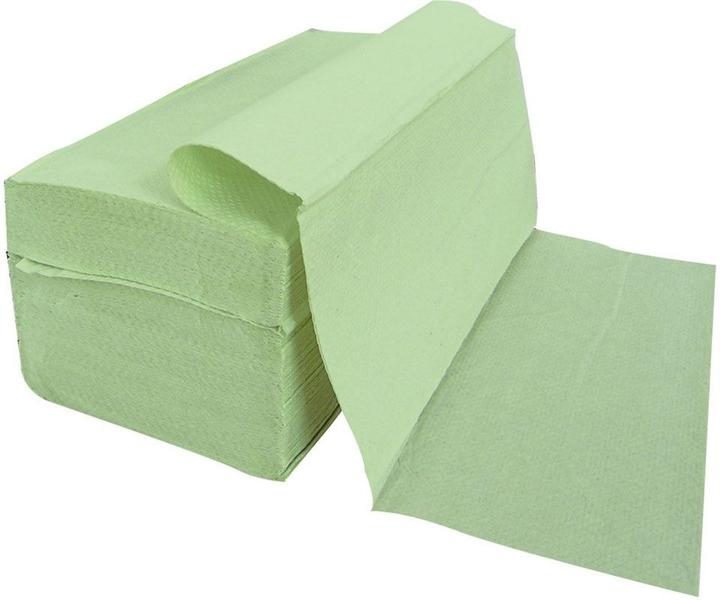 Produktbild Hygostar Handtuchpapier, 25 x 21 cm, Falzung V-Falz/ZZ-Falz, 2-lagig, grün, 20 Pack à 200 Blatt (1 x)