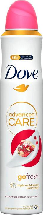 Image du produit Dove Déodorant Advanced Care Protection Pomegranate and Lemon 72 Hours Spray 200ml (Spray, 200 ml)
