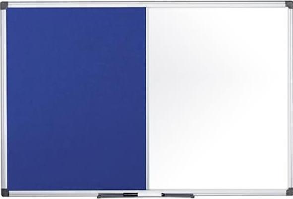 Productafbeelding Bi-Office Combinatiebord MAYA, gecombineerd prikbord en whiteboard, kurk of vilt, verschillende afmetingen (Combinatiebord, 150 x 120 cm)