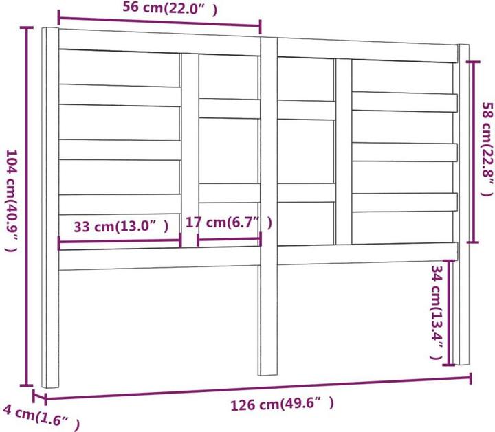Immagine prodotto vidaXL Edan (126 x 4 x 104 cm)