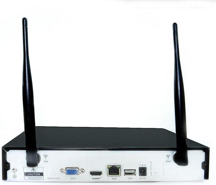 Image du produit Inkovideo Kit complet de surveillance WLAN 4 canaux (1920 x 1080 Pixels)