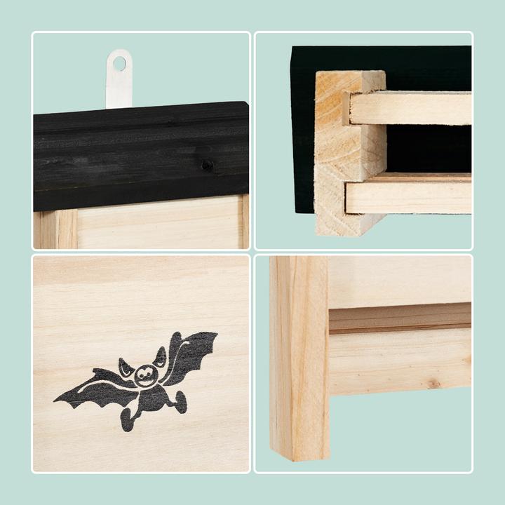 Produktbild Relaxdays 4x Fledermauskasten