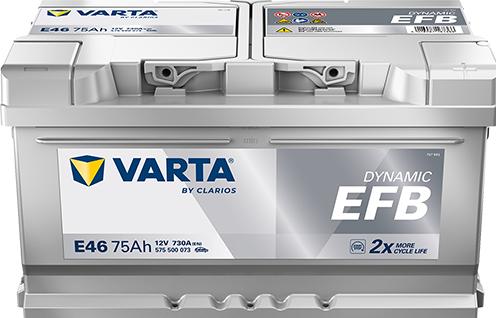 Produktbild Varta Blue Dynamic EFB E46 (12 V, 75 Ah, 730 A)