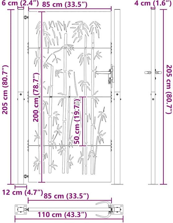Produktbild vidaXL Gartentor