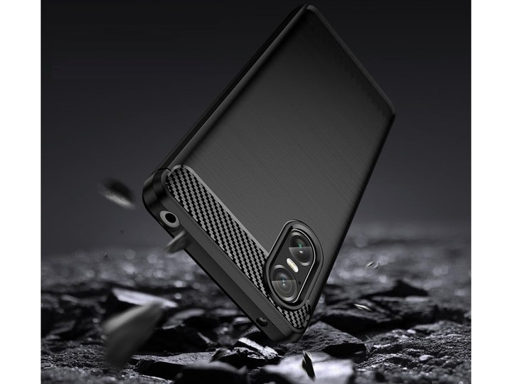 Actual product image Screenguard Carbon Brushed Soft Cover (Sony Xperia 10 VI)