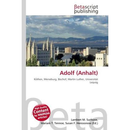 Adolf (Anhalt), Sachbücher