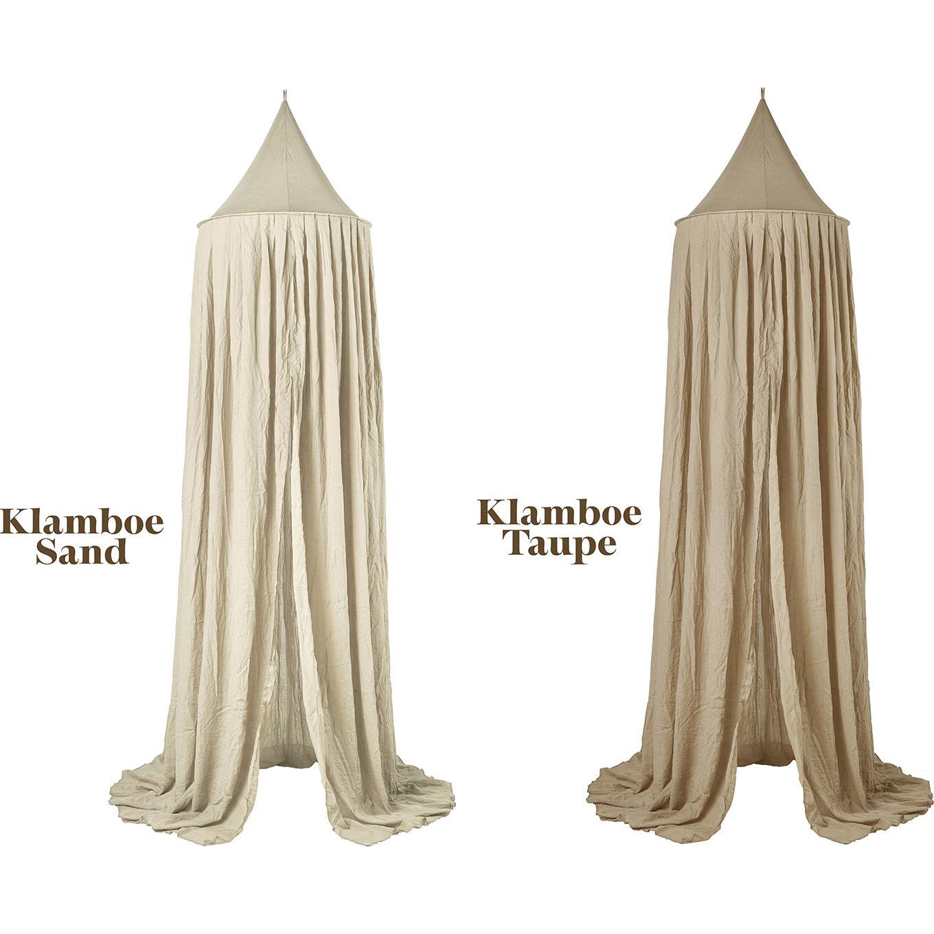 Meyco, Babybett Zubehör, Betthimmel Uni taupe