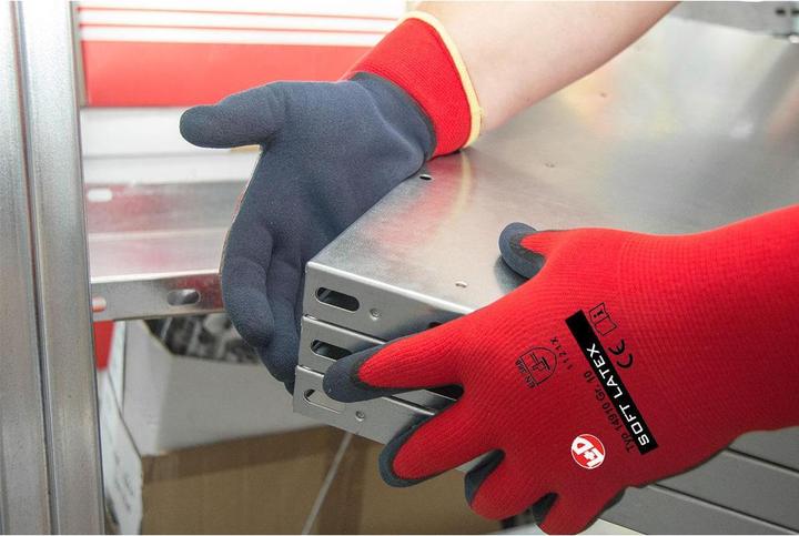 Actual product image Griffy Fine knit glove Soft Latex (9)