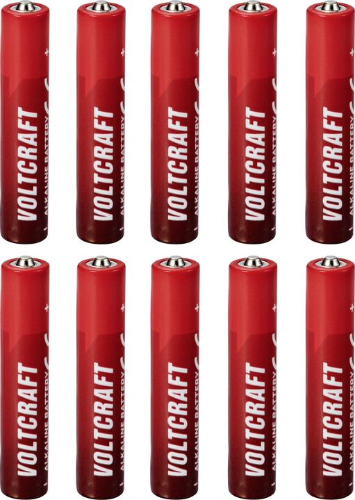 Voltcraft VC-16108025 Mini (AAAA)-Batterie Mini (AAAA) Alkali-Mangan 1.5 V 500 (10 pcs, AAAA, 500 mAh)