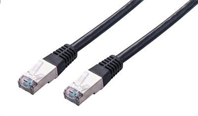 Productafbeelding C-Tech patchkabel Cat5e, FTP, zwart, 1m (FTP, CAT5e, 1 m)
