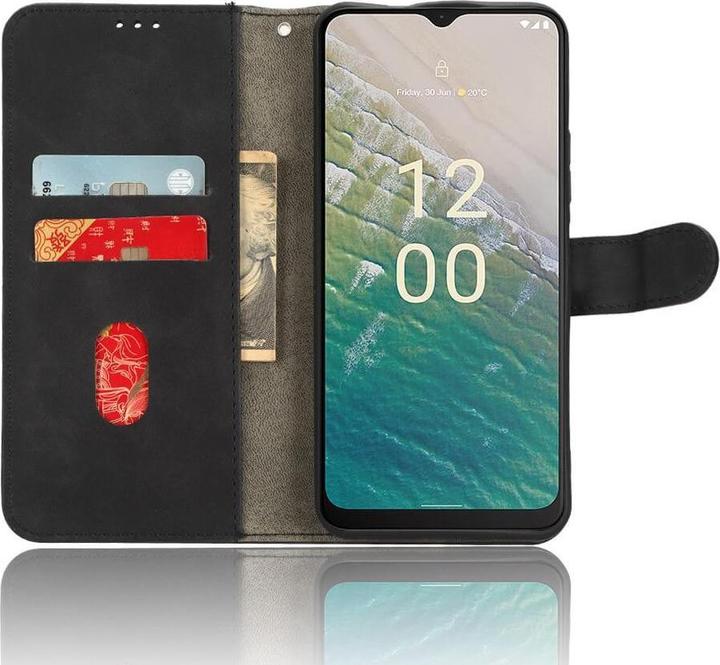 Actual product image Cover-Discount Nokia C32 - Case in suede look black (Nokia C32)