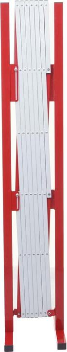 Immagine prodotto Swisshandel24 Griglia di protezione, recinzione a forbice, estensibile, in alluminio rosso-bianco - altezza (28 cm)