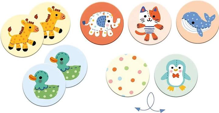 Actual product image Djeco Memo Kuscheltiere