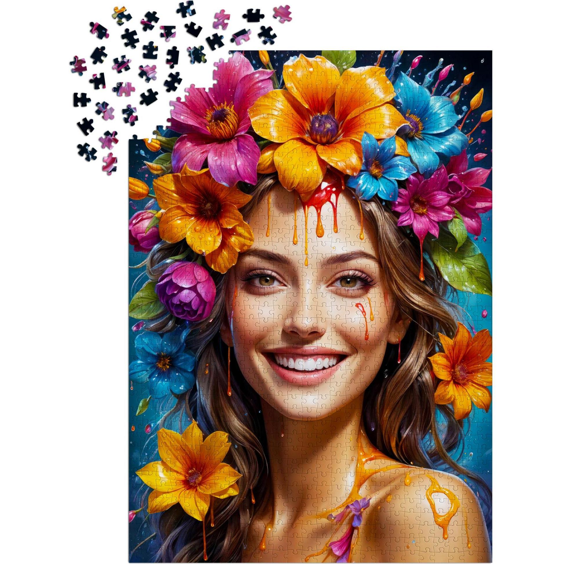Thumbnail - Enjoy Puzzle Puzzle 1000 Teile - Blumenmädchen (1000 Teile)