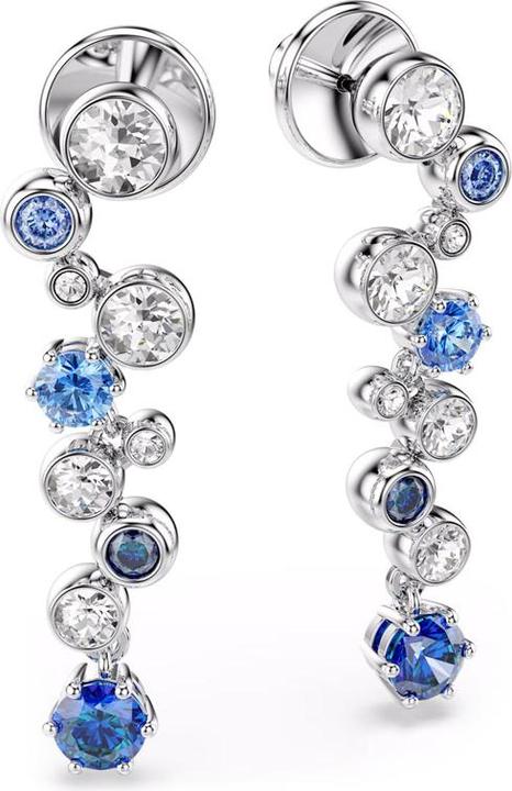 Produktbild Swarovski Constella Drop Ohrhänger Verschiedene Schliffe Blau Rhodiniert (Swarovski Metall)