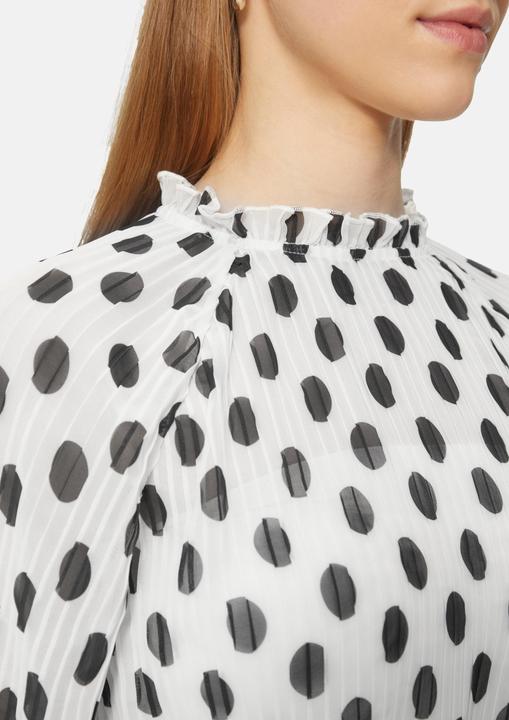 Actual product image S.Oliver Bluse Verkürzte Chiffonbluse aus Plissee (38)