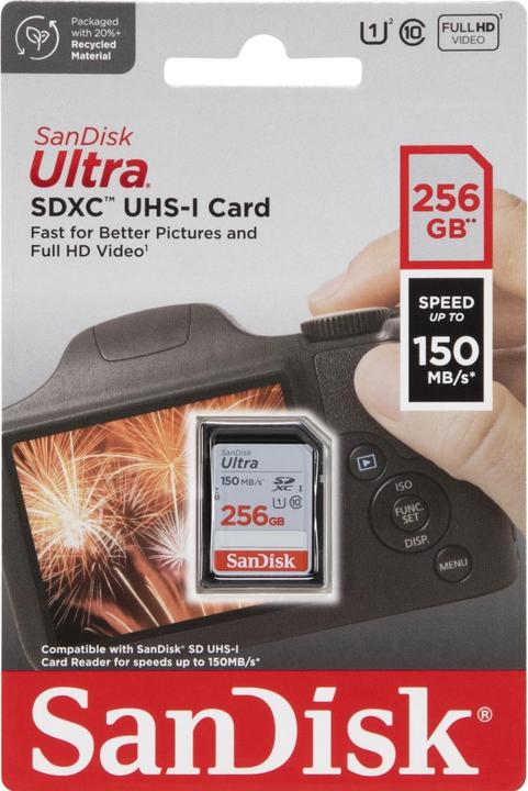 Actual product image SANDISK Ultra (256 GB, SDXC, UHS-I)