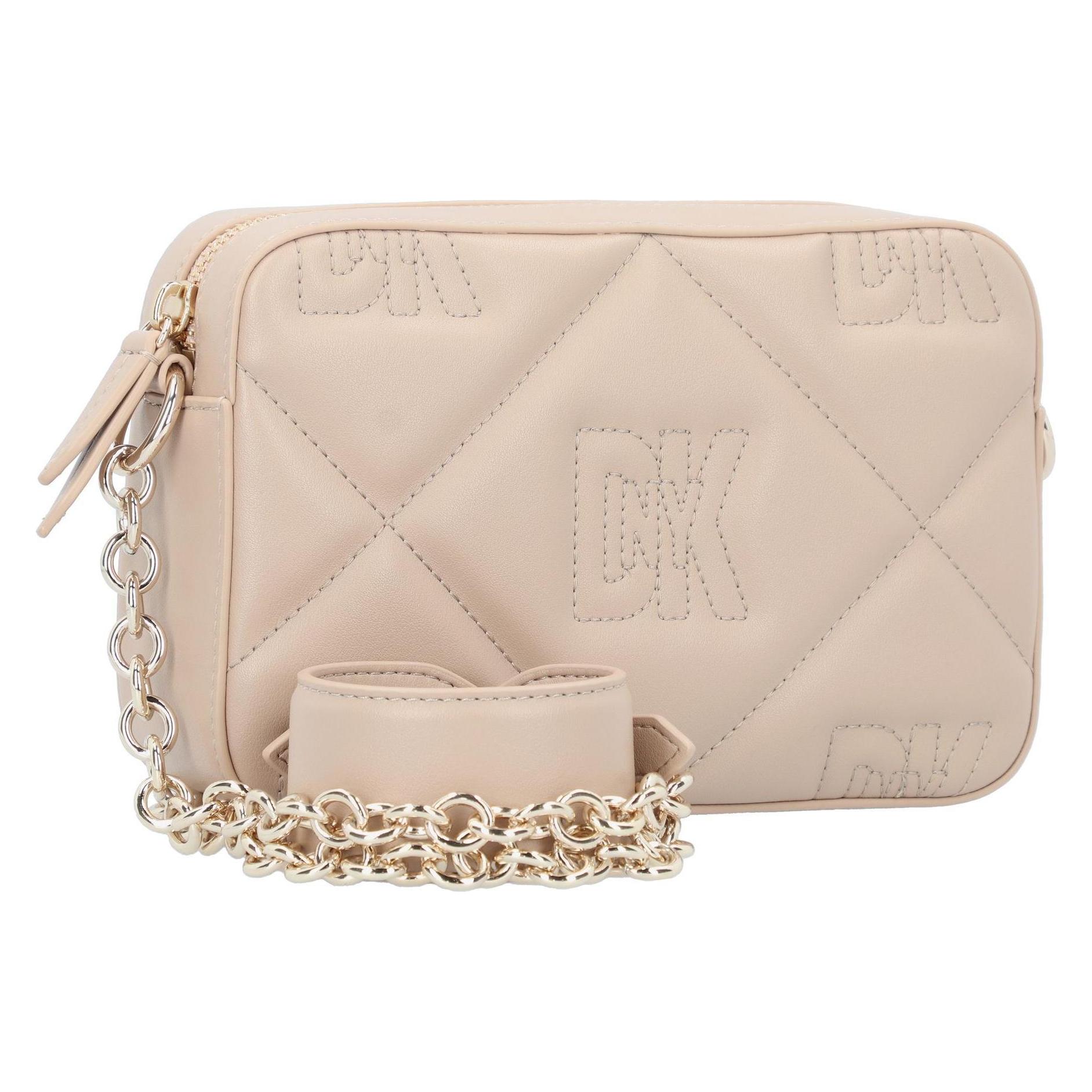 Dkny, Damen, Handtasche, Crosstown Umhängetasche Leder 20 Cm, Schwarz
