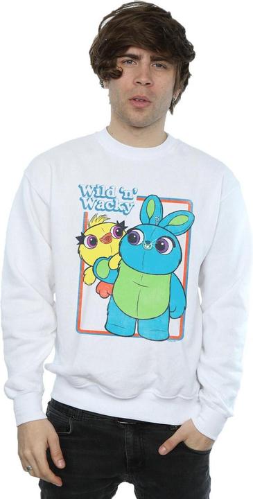 Actual product image Disney Mens Toy Story 4 Duck And Bunny Wild And Wacky Sweatshirt (4XL)