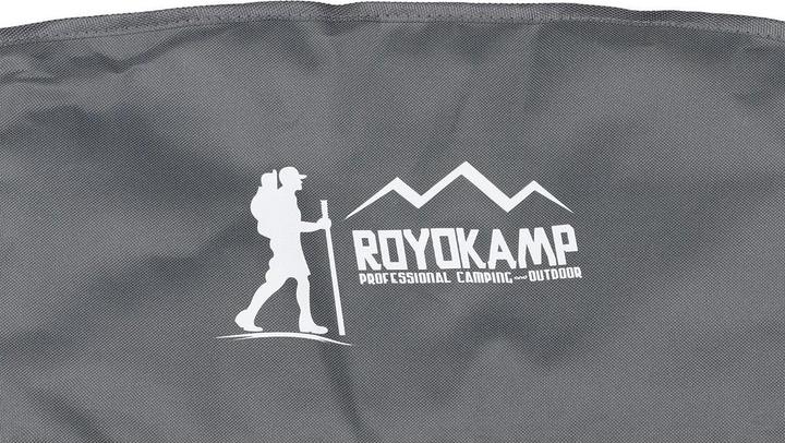 Actual product image Royokamp TOURIST AND BEACH CHAIR WITH ARMS 55x58x64CM CLAPPABLE GREY
