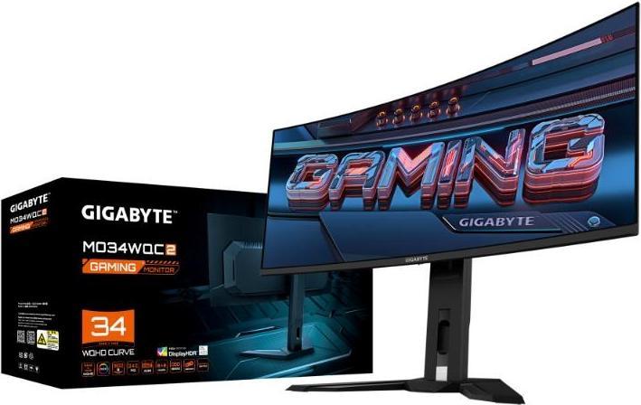 Actual product image Gigabyte MO34WQC2 EK (3440 x 1440 pixels, 34")