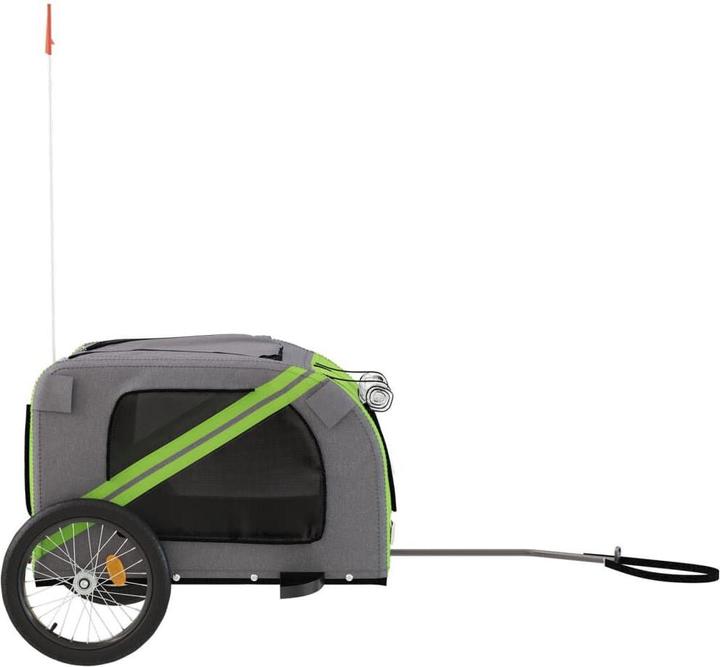 Produktbild vidaXL Fahrradanhänger Hund