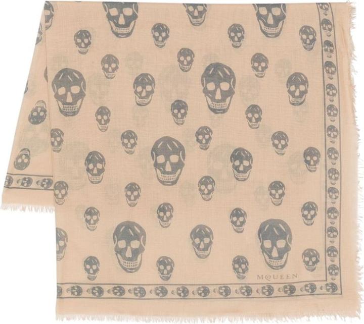 Alexander McQueen Scarfs Beige