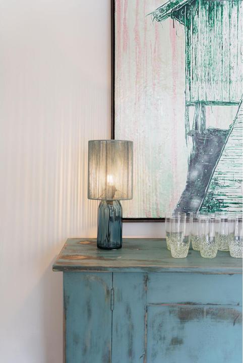 Image du produit Kare Design Lampe de table Vecchio Bleu 42cm