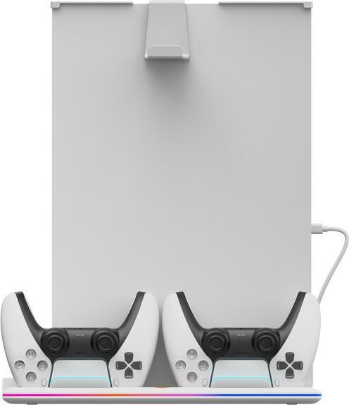 Immagine prodotto Canyon CS-5, PS5 Supporto per caricabatterie, con luce RGB, con + cavo, 475±, Baltas (PS5)