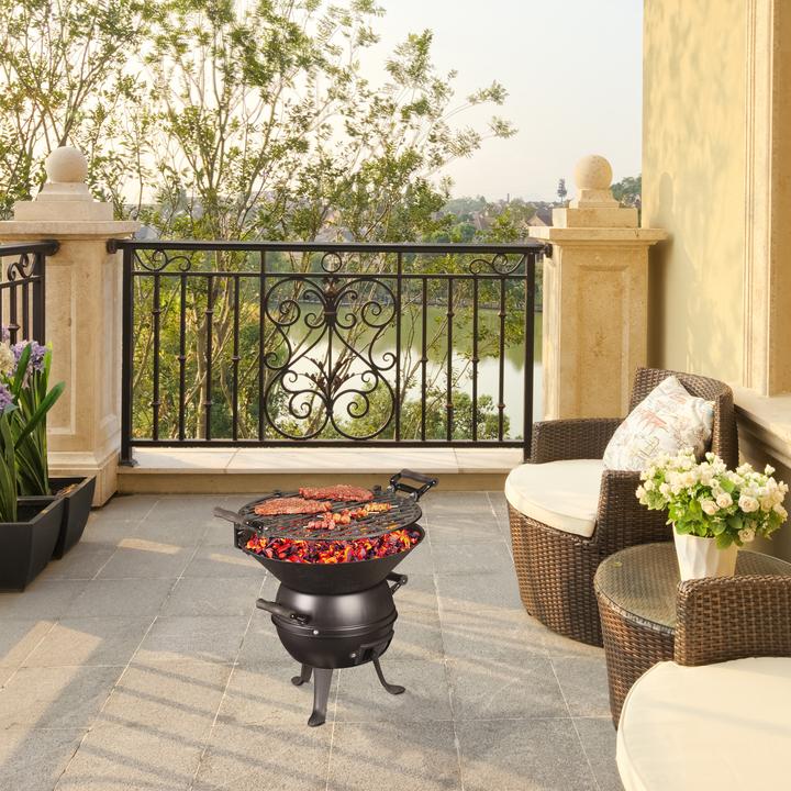 Image du produit Relaxdays Barbecue tonneau (35 cm)